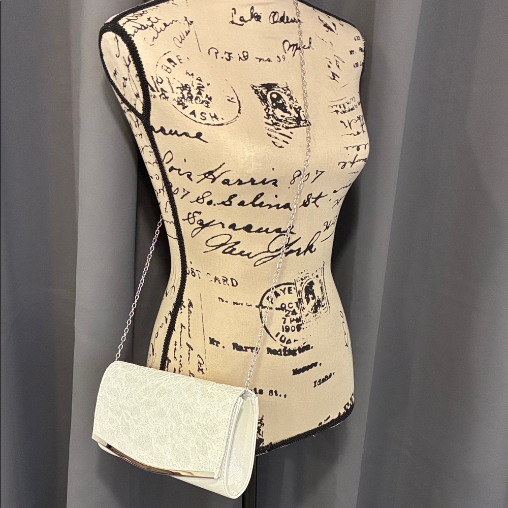 Elegant Cream Clutch Bag